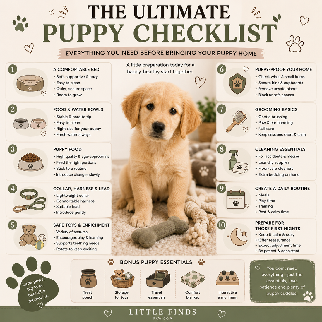 The Ultimate Puppy Checklist: Everything You Need Before Bringing Your Puppy Home