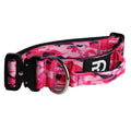 Pure Dog K9 5cm Tactical Dog Collar with Handle | Pink Camo