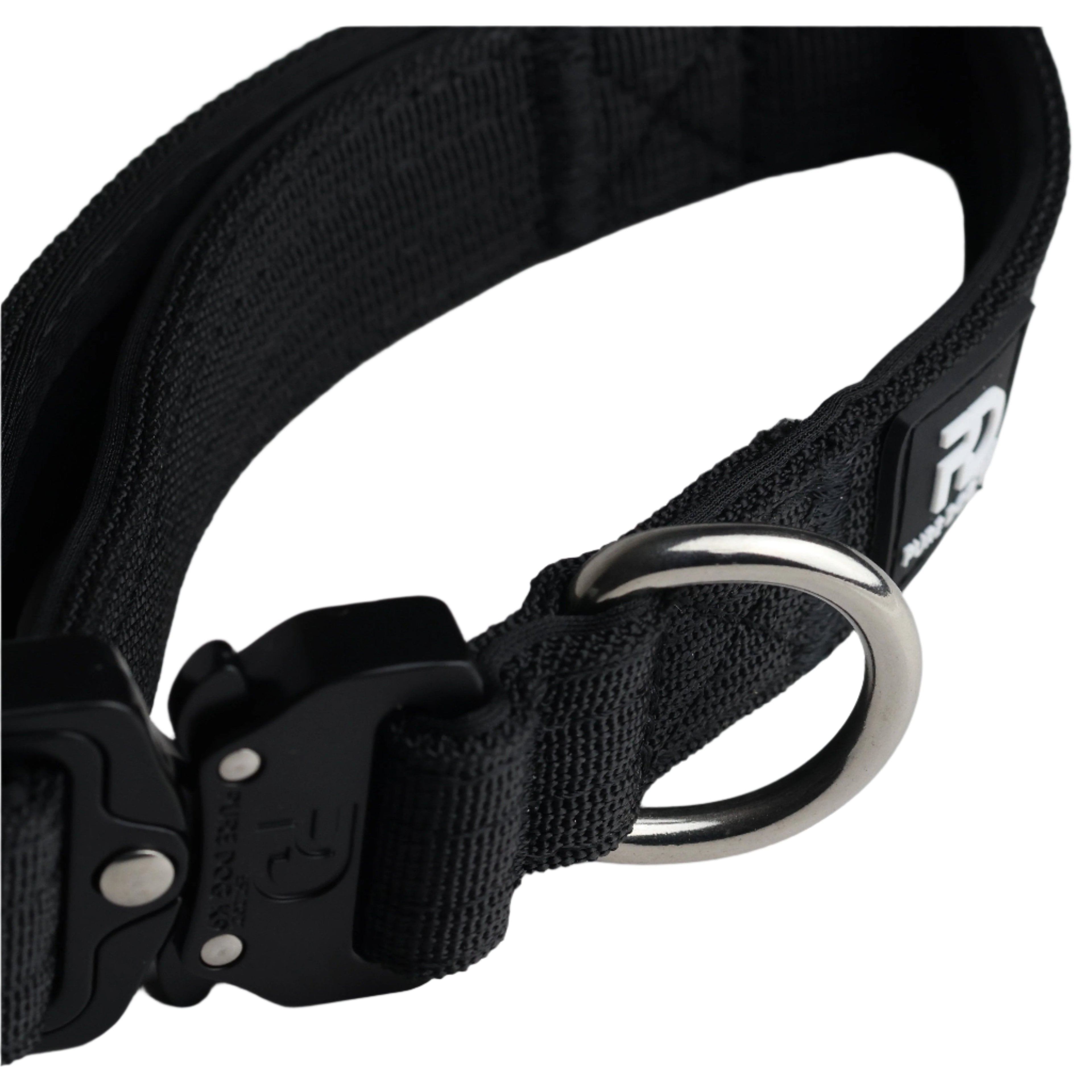 Pure Dog K9 2.5cm Tactical Dog Collar | Black