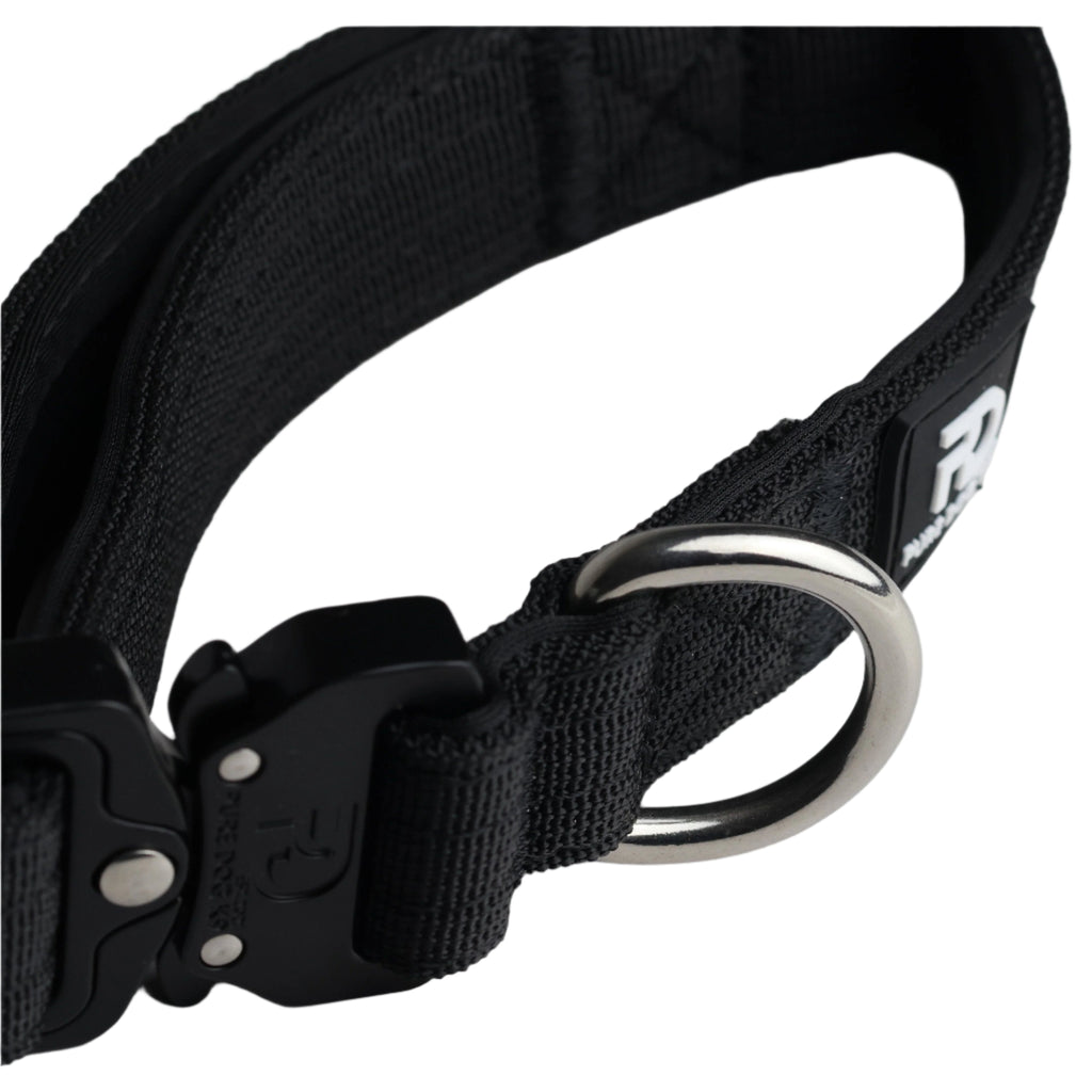 Pure Dog K9 5cm Tactical Dog Collar with Handle | Black
