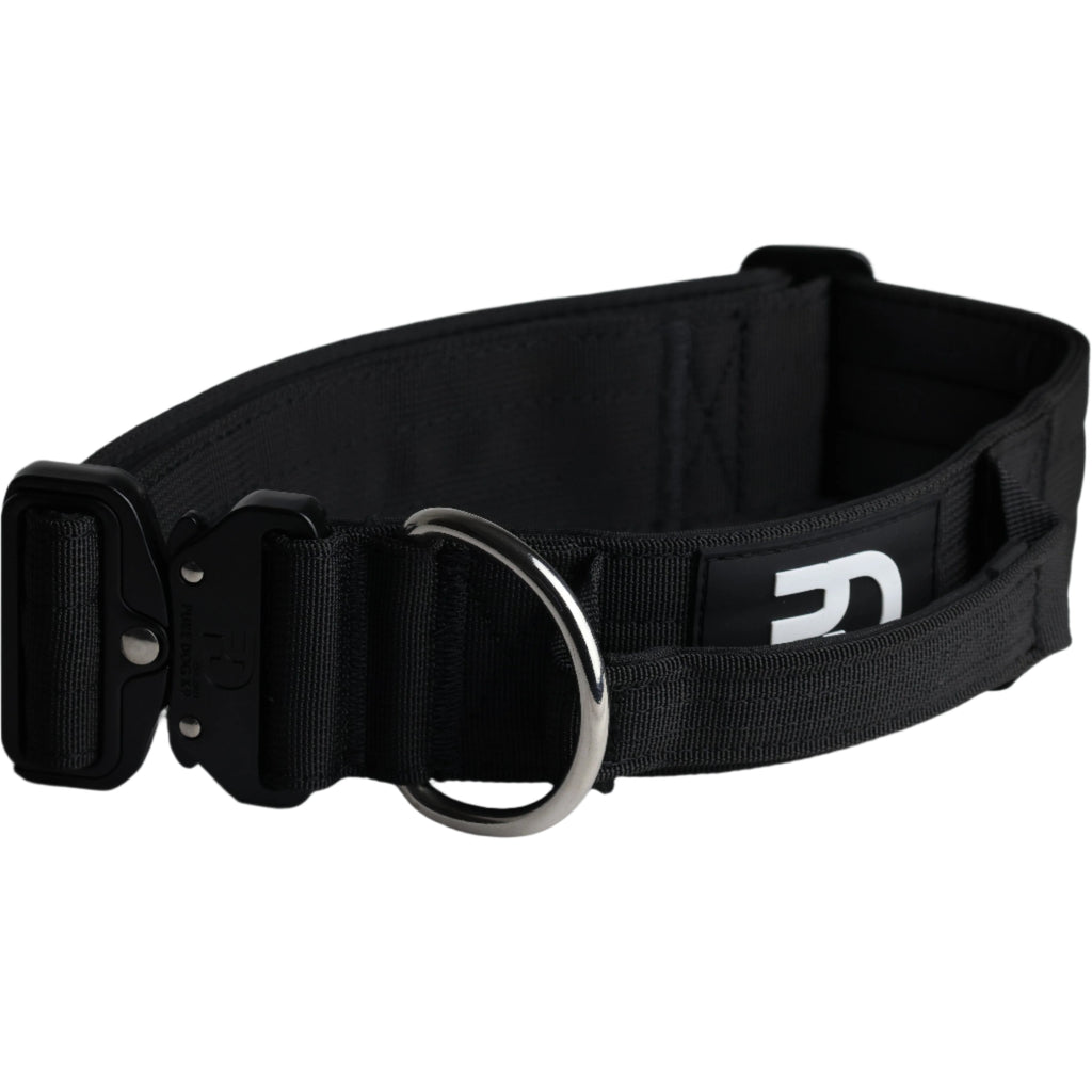 Pure Dog K9 5cm Tactical Dog Collar with Handle | Black