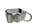 BTactical™ 4cm Nylon Tracker Dog Collar with GPS Pocket | Misty Grey