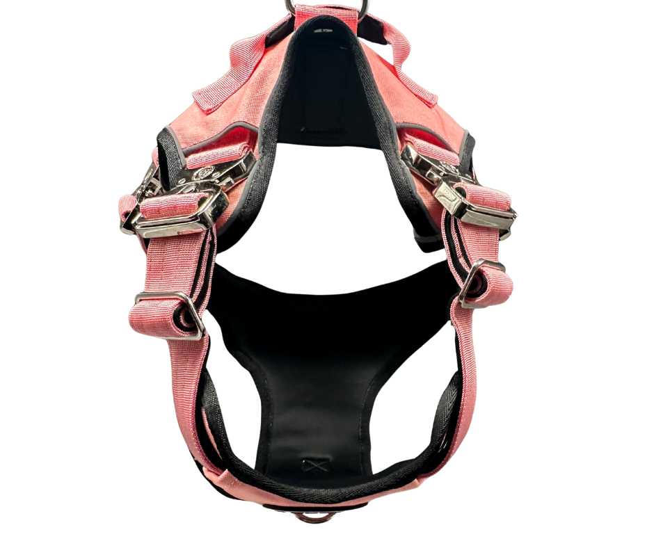 BTactical™ Ultimate No-Pull Dog Harness with Tracker Pocket | Pretty Pink