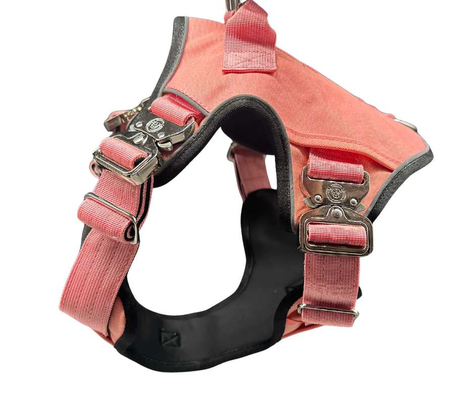 BTactical™ Ultimate No-Pull Dog Harness with Tracker Pocket | Pretty Pink