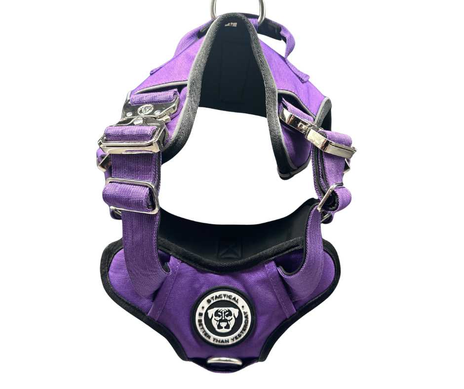 BTactical™ Ultimate No-Pull Dog Harness with Tracker Pocket | Lavender Purple