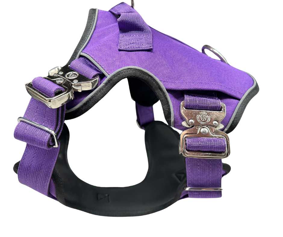 BTactical™ Ultimate No-Pull Dog Harness with Tracker Pocket | Lavender Purple