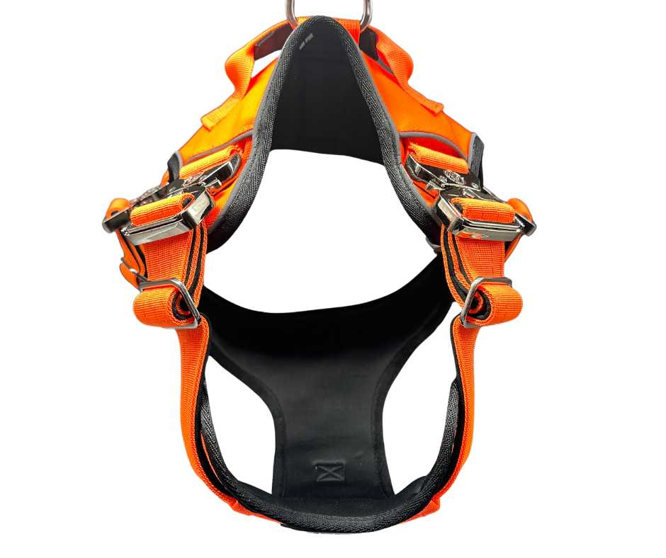 BTactical™ Ultimate No-Pull Dog Harness with GPS Tracker Pocket | Citrus Orange