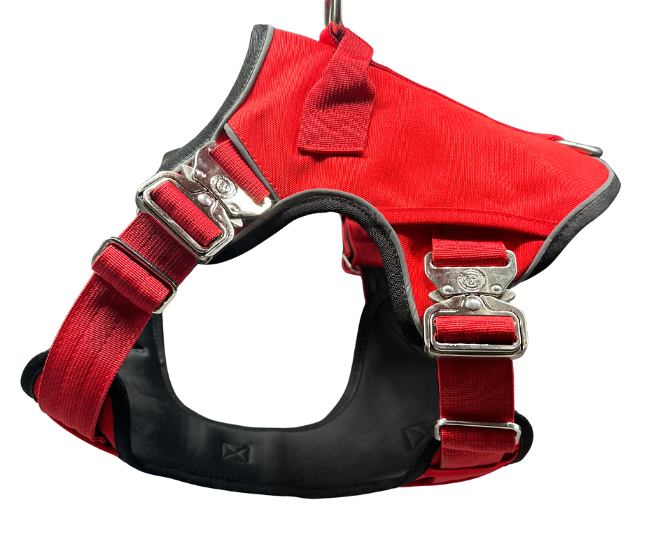 BTactical™ Ultimate No-Pull Dog Harness with Tracker Pocket | Citrus Red