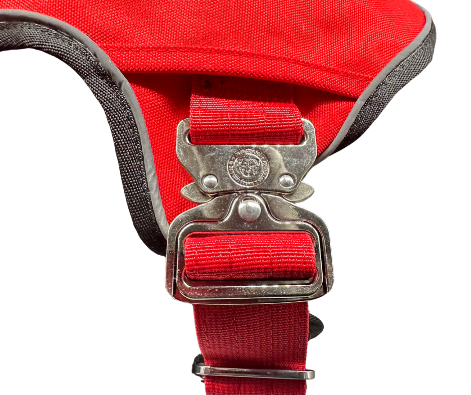 BTactical™ Ultimate No-Pull Dog Harness with Tracker Pocket | Citrus Red