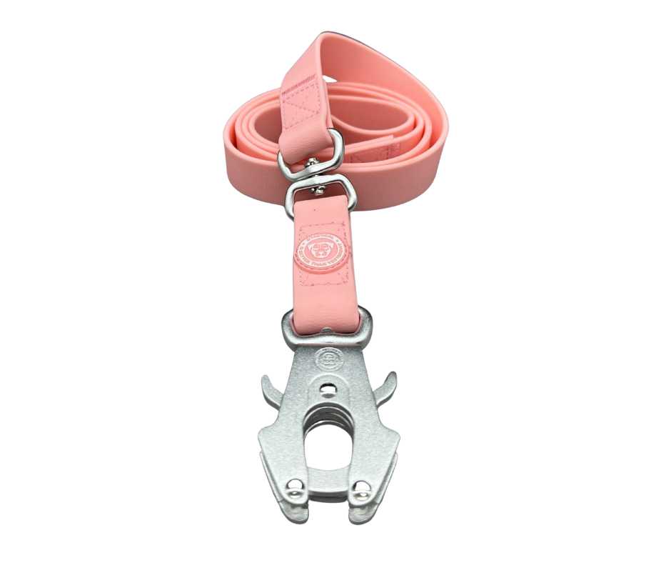 BTactical™ Waterproof PVC Frog Clip Dog Lead | Pastel Pink