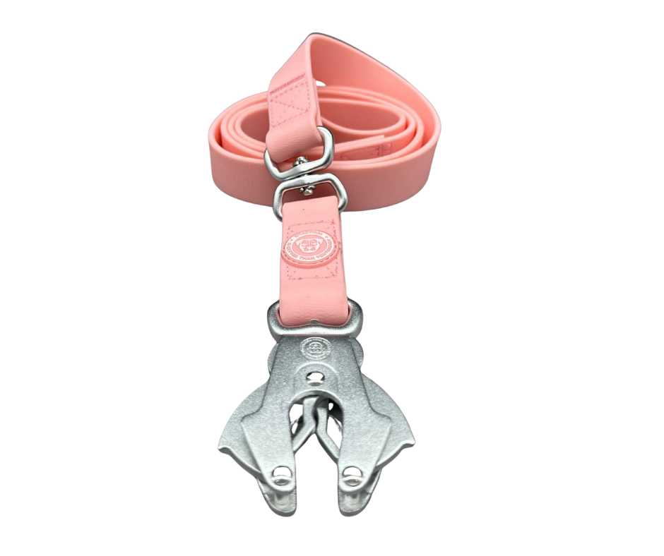 BTactical™ Waterproof PVC Frog Clip Dog Lead | Pastel Pink