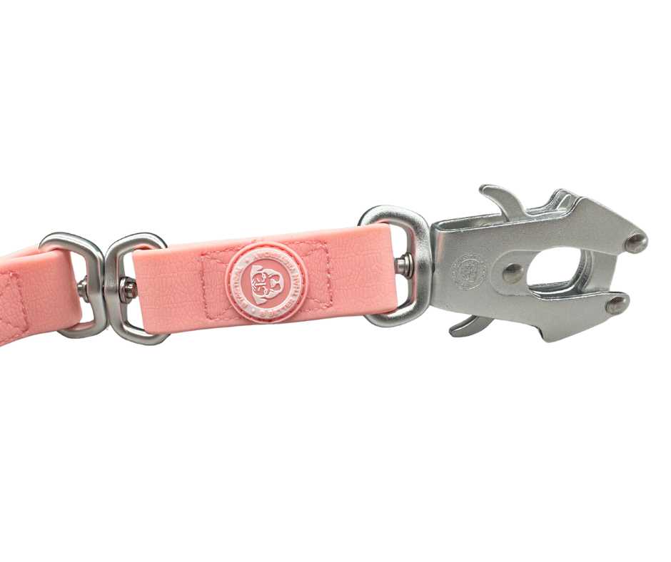 BTactical™ Waterproof PVC Frog Clip Dog Lead | Pastel Pink