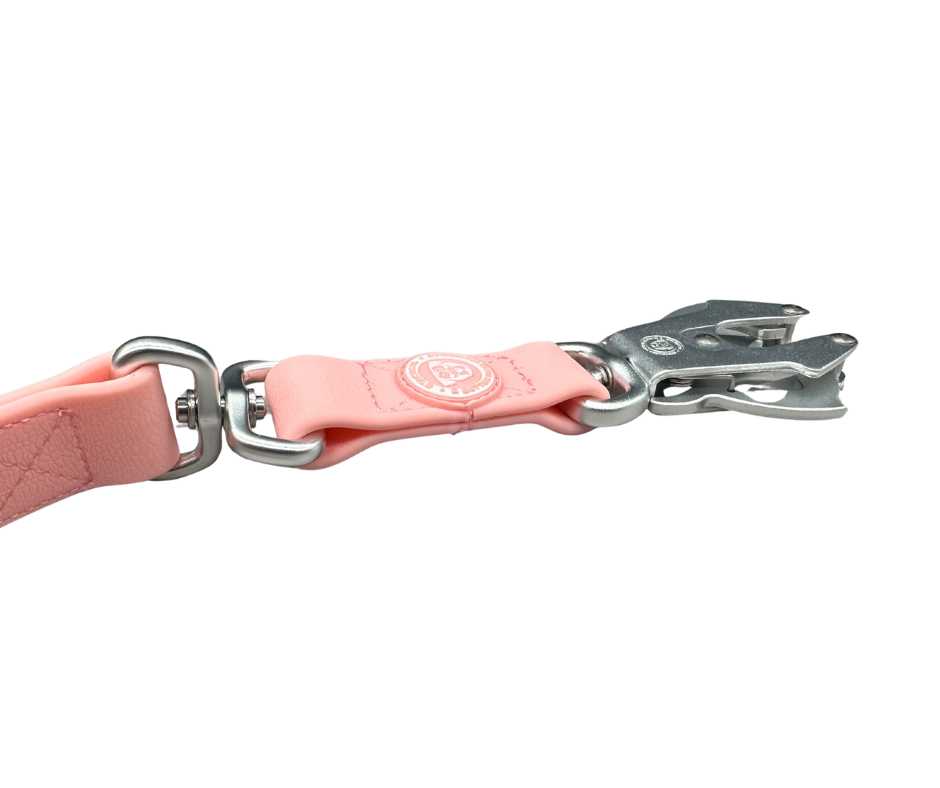 BTactical™ Waterproof PVC Frog Clip Dog Lead | Pastel Pink