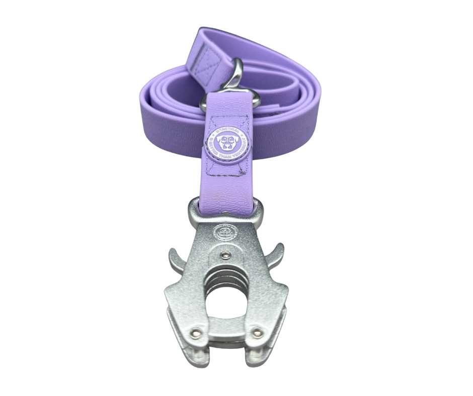 BTactical™ Waterproof PVC Frog Clip Dog Lead | Pastel Purple