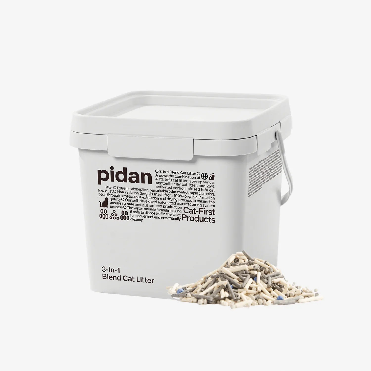 zeze 3-in-1 Blend Cat Litter (Tofu, Spherical Bentonite Clay, Activated Carbon Infused Tofu)