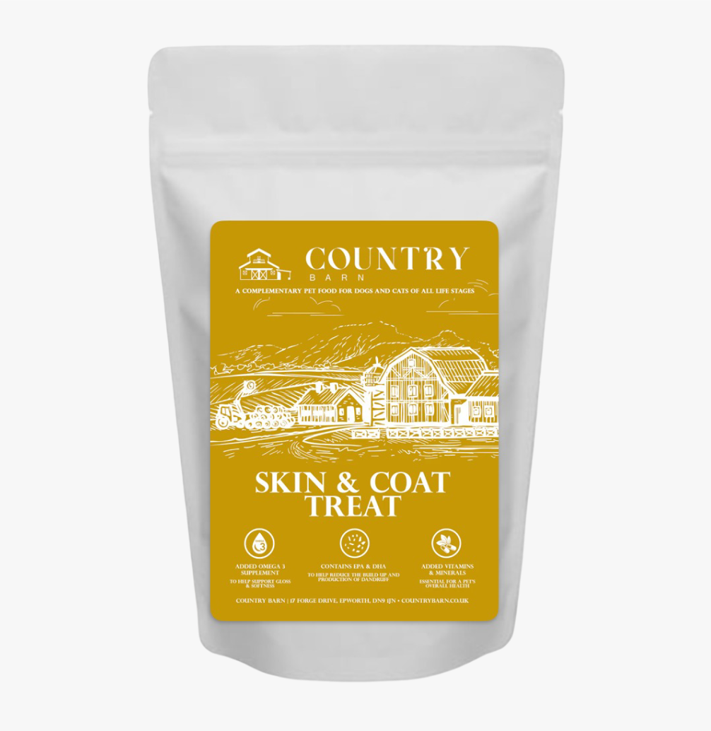 Skin & Coat Boost Chicken Dog Treats | Omega-3, Zinc & Biotin for a Healthy, Shiny Coat