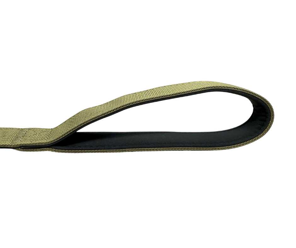 BTactical™ Tactical Nylon Dog Lead with Carabiner Clip | Khaki Green