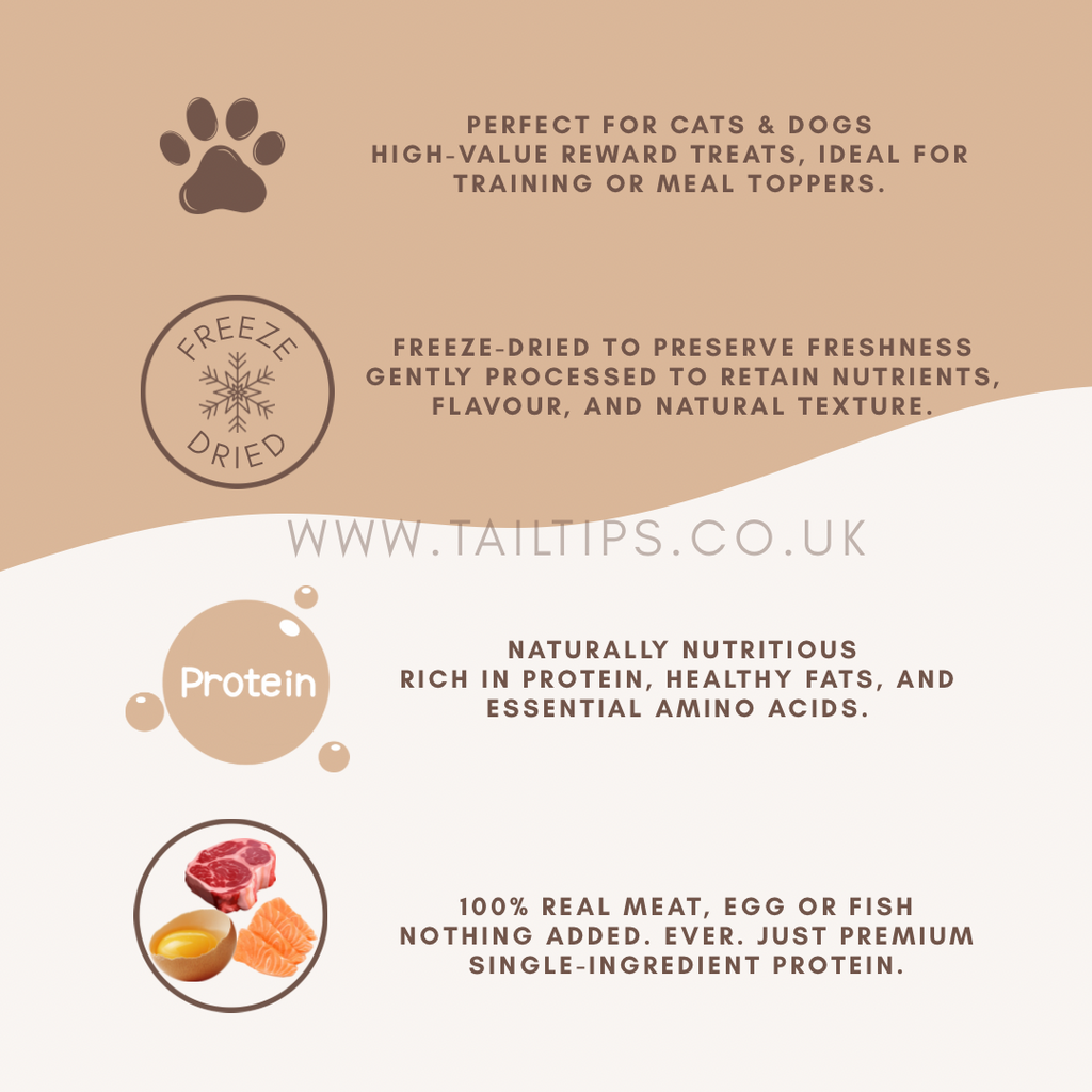 Dog Lover Pack - Premium Freeze-Dried Treats | 4 Flavours | Tail Tips UK
