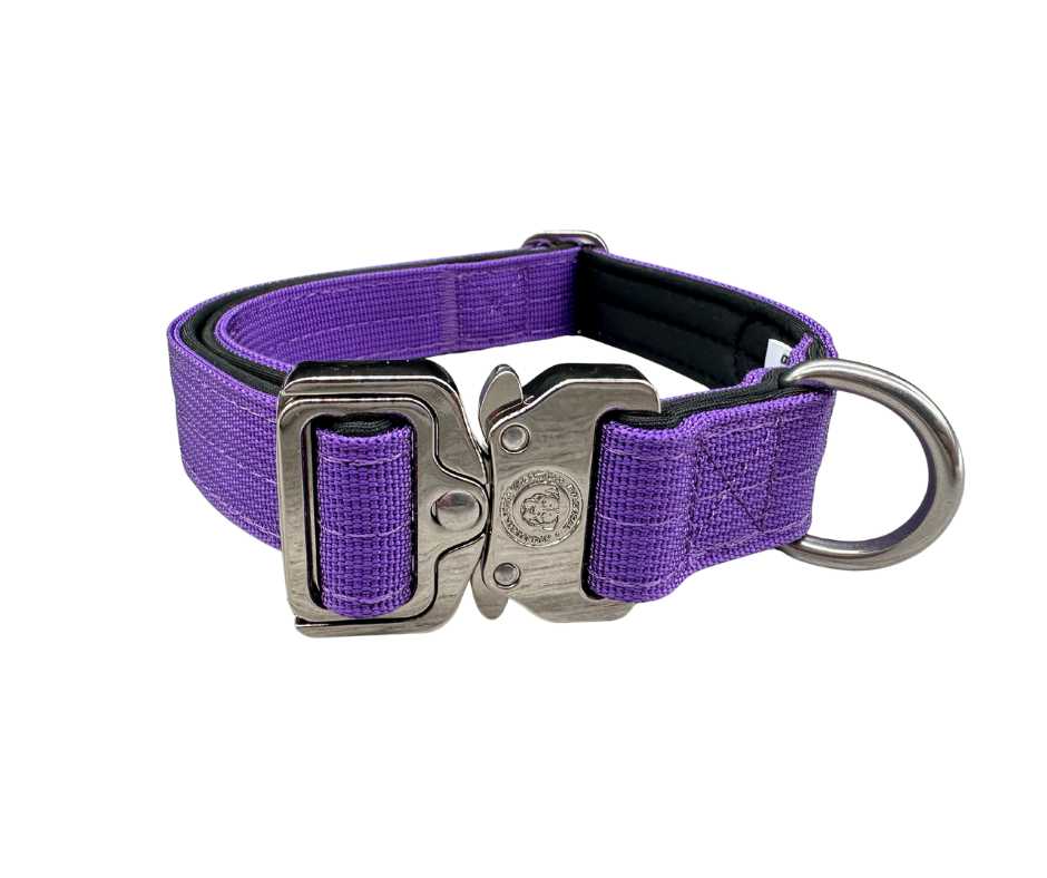 BTactical™ 2.5cm Tactical Dog Collar | Lavender Purple | Ideal for Puppies & Small Breeds