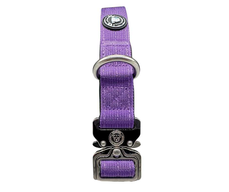 BTactical™ 2.5cm Tactical Dog Collar | Lavender Purple | Ideal for Puppies & Small Breeds