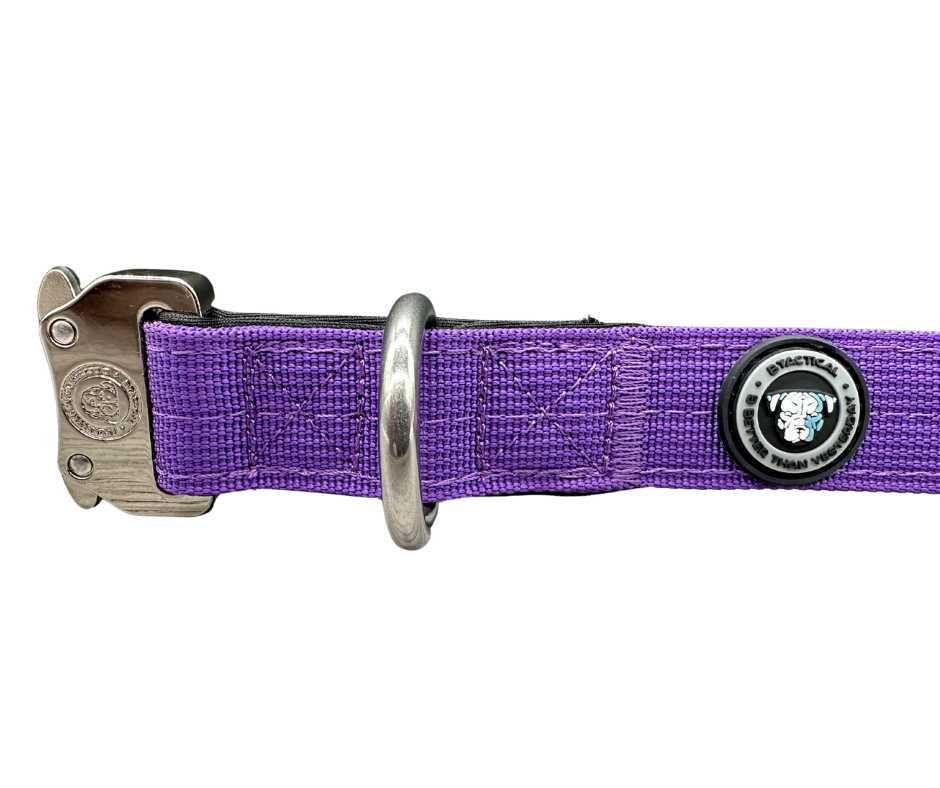 BTactical™ 2.5cm Tactical Dog Collar | Lavender Purple | Ideal for Puppies & Small Breeds