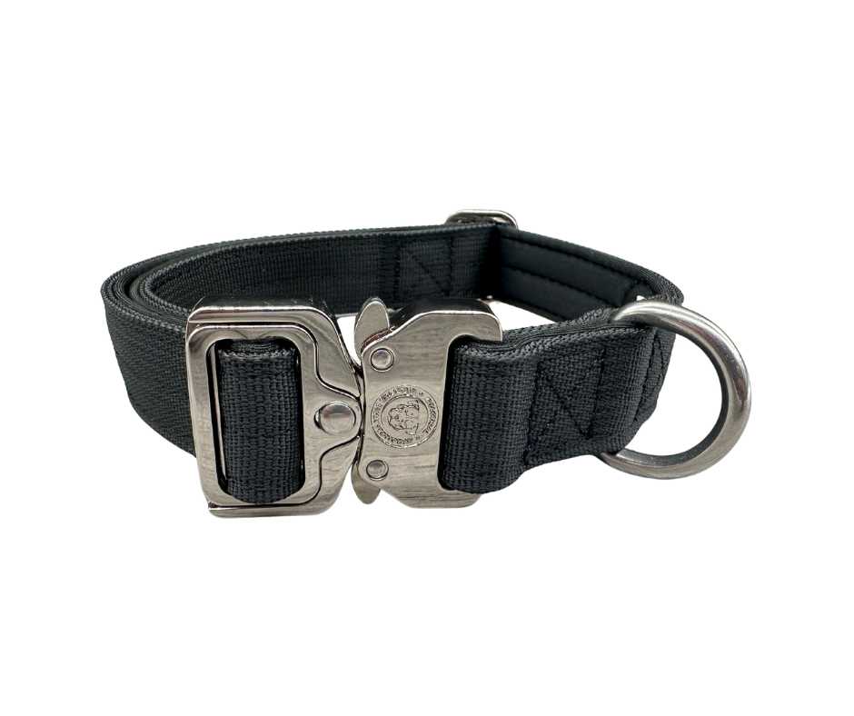 BTactical™ 2.5cm Tactical Dog Collar | Midnight Black