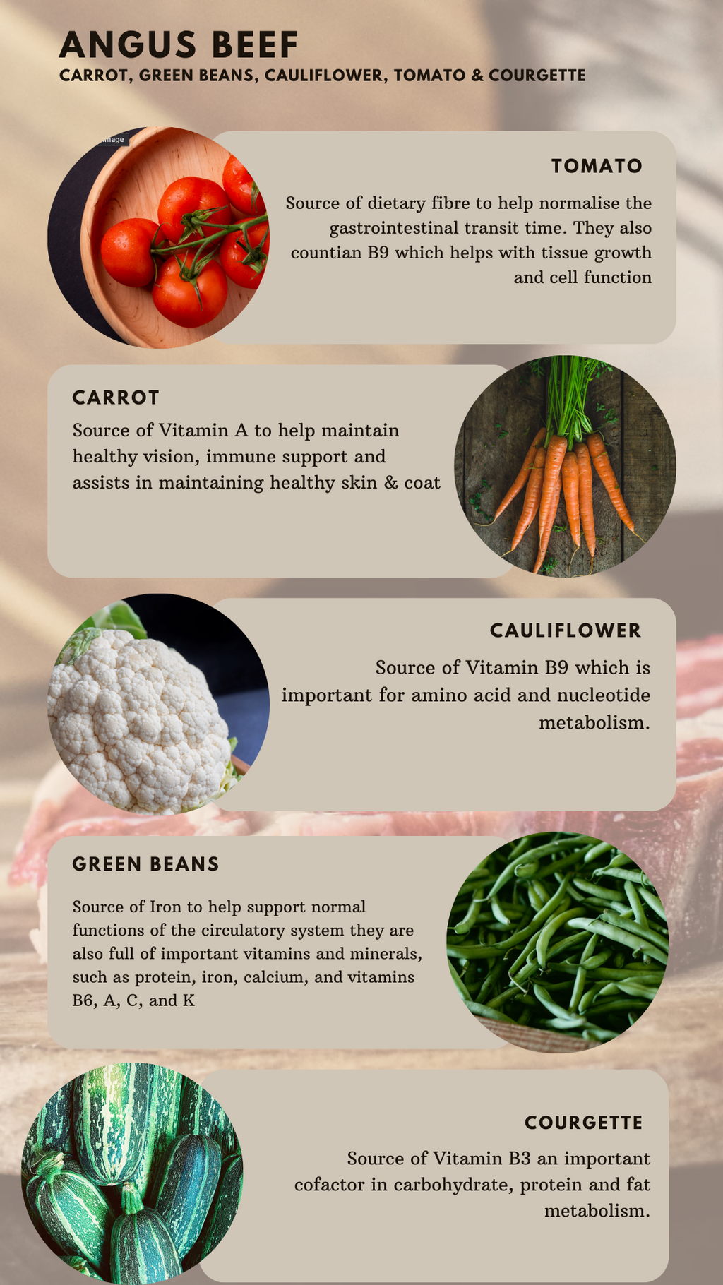 Country Barn Superfood Angus Beef with Carrot, Green Beans, Cauliflower, Tomato & Courgette | Grain-Free Adult Dog Food
