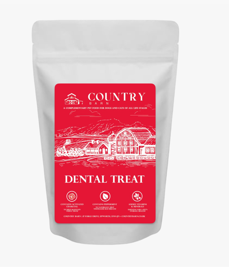 Country Barn Turkey Dental Bites | Activated Charcoal & Peppermint Dog Treats
