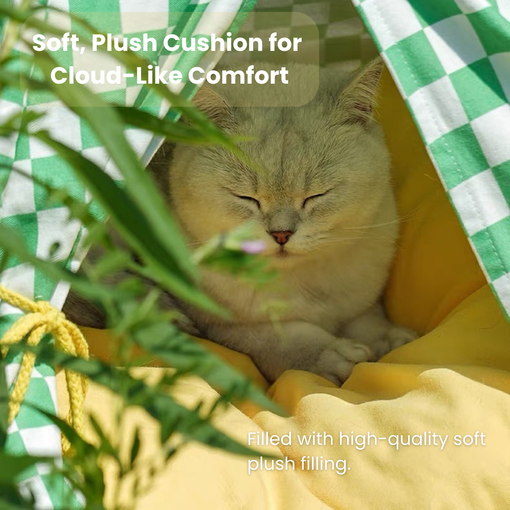 zeze Cat Camping Tent | Portable Indoor & Outdoor Cat Hideaway