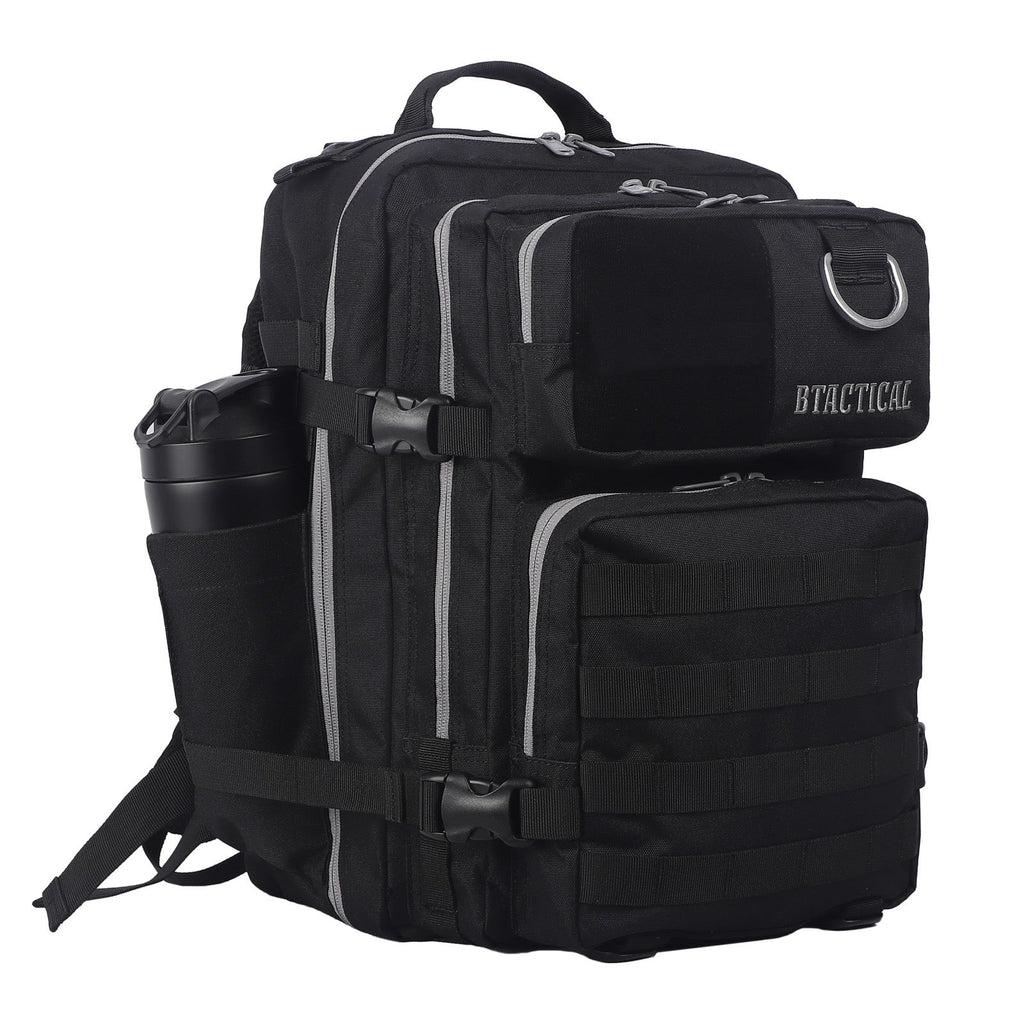 BTactical™ 35L Water-Resistant Backpack with Laptop Pocket | Black Smoke