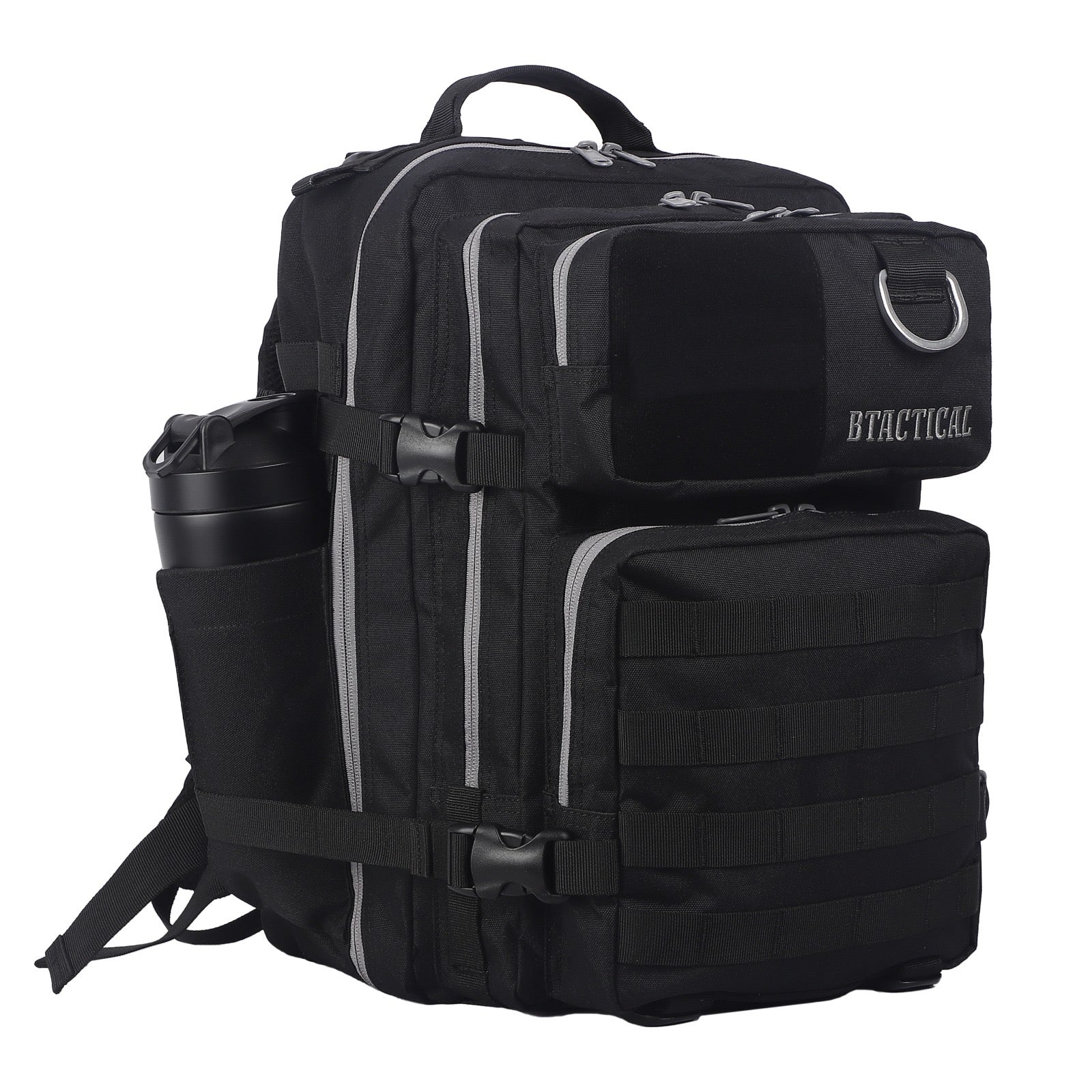 BTactical™ 35L Water-Resistant Backpack with Laptop Pocket | Black Smoke