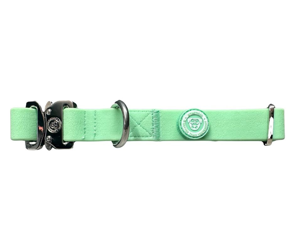 BTactical™ Puppy Waterproof PVC Dog Collar | Pastel Green