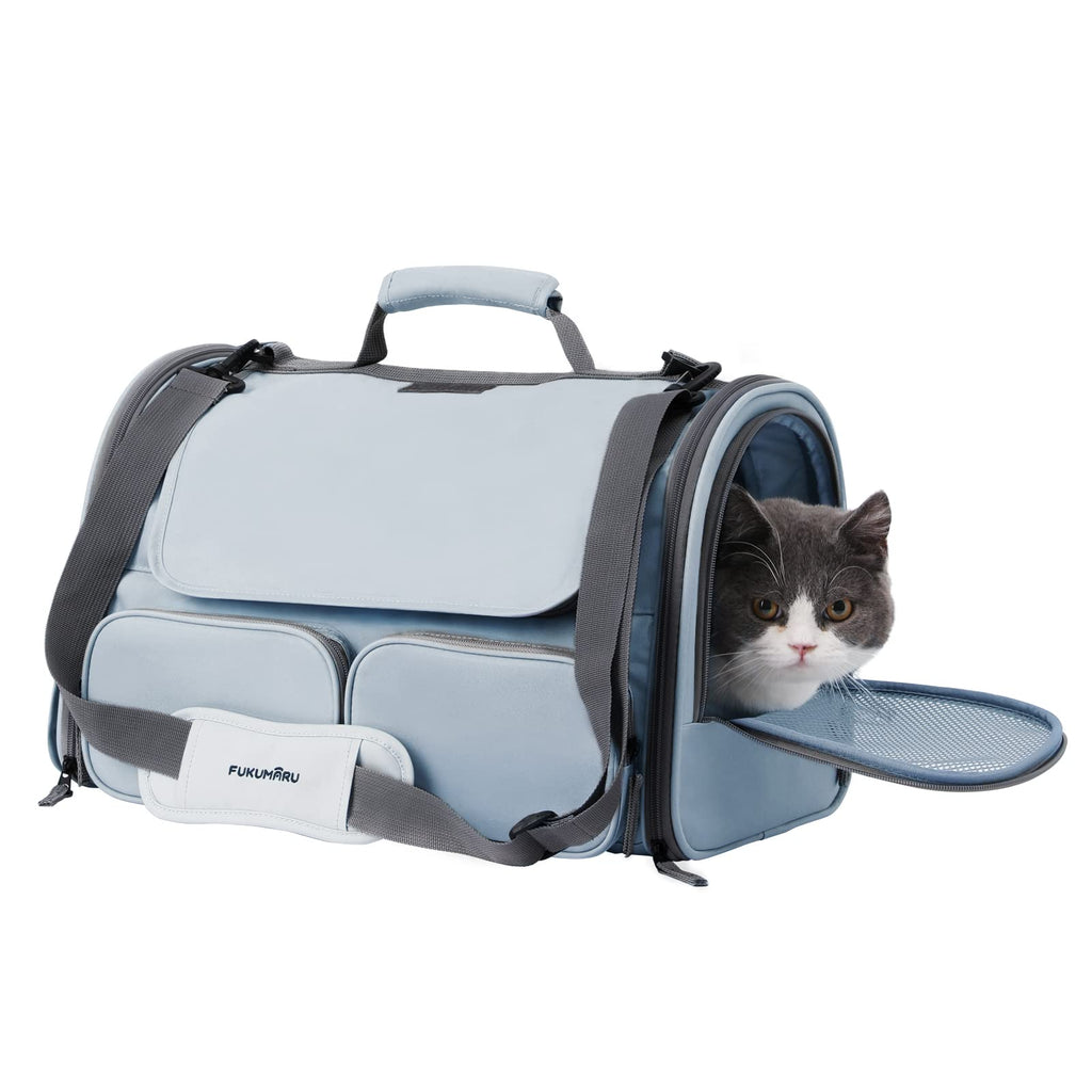 Soft-Sided Cat & Small Dog Carrier – Grey
