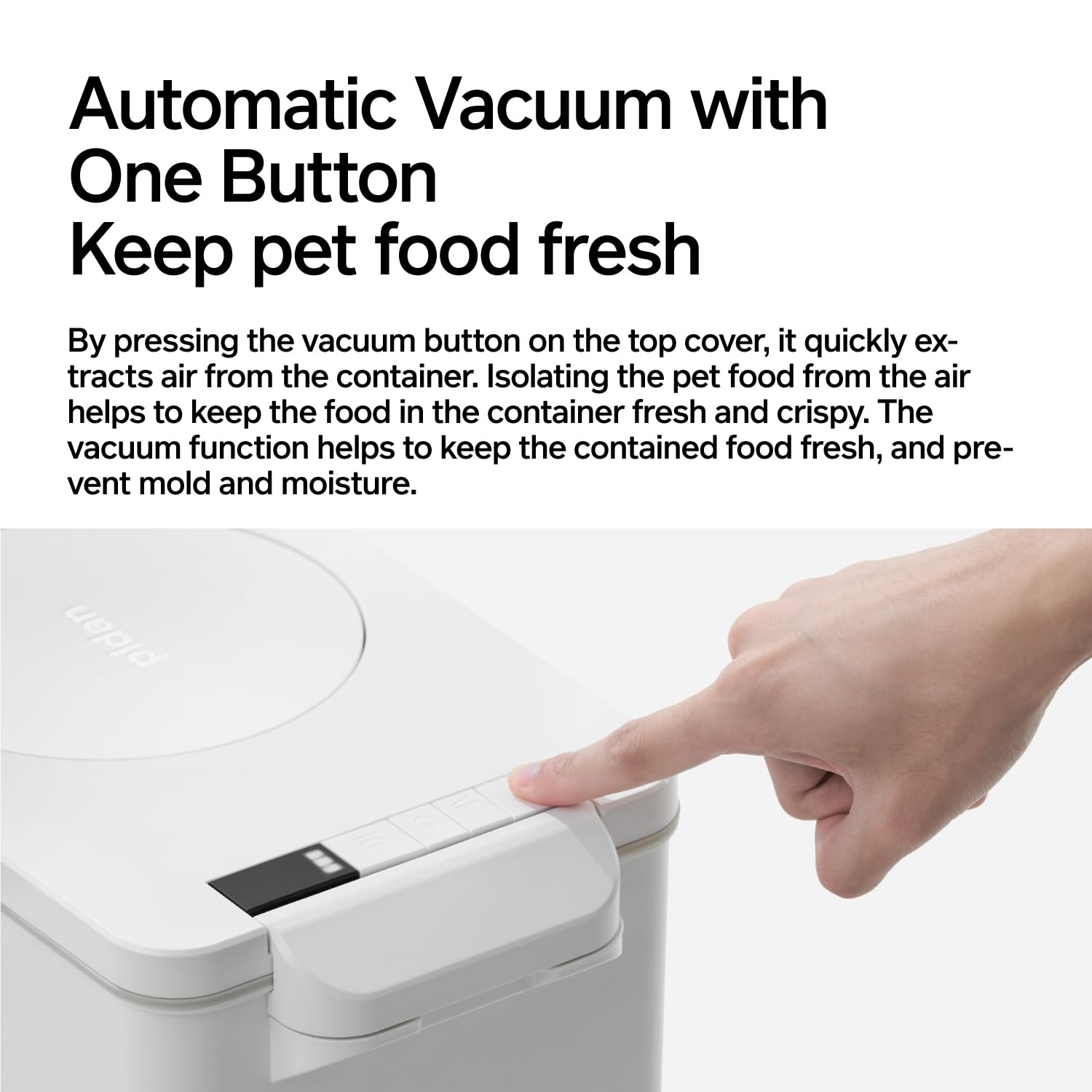 pidan 15L Vacuum Pet Food Storage with Scale