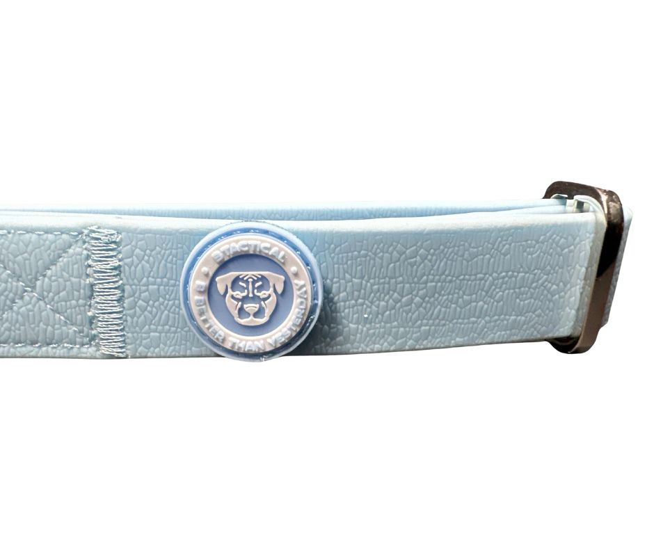 BTactical™ Puppy Waterproof PVC Dog Collar | Pastel Blue