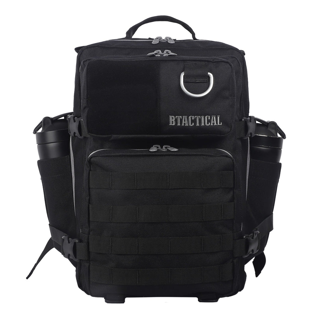 BTactical™ 35L Water-Resistant Backpack with Laptop Pocket | Black Smoke