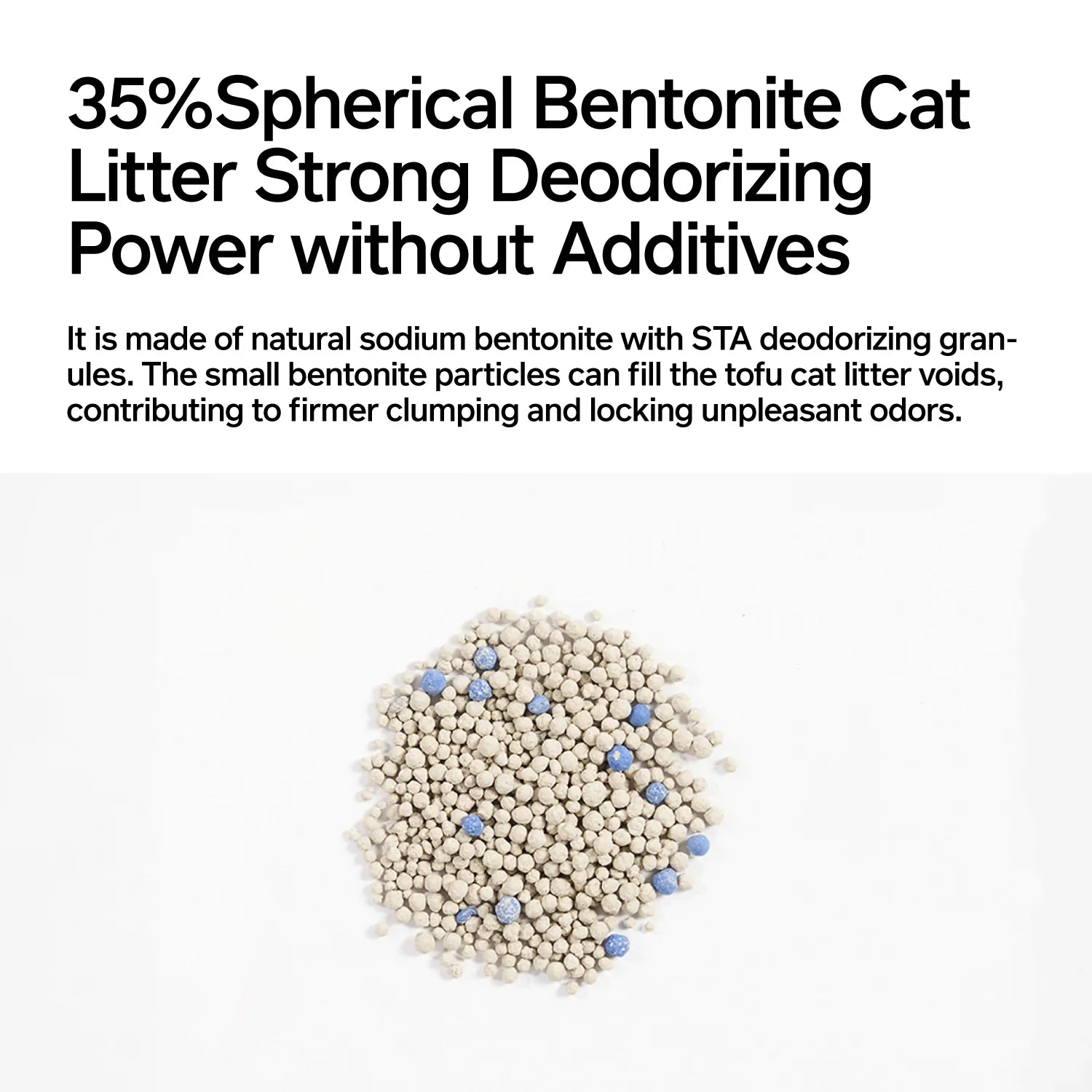 zeze 3-in-1 Blend Cat Litter (Tofu, Spherical Bentonite Clay, Activated Carbon Infused Tofu)
