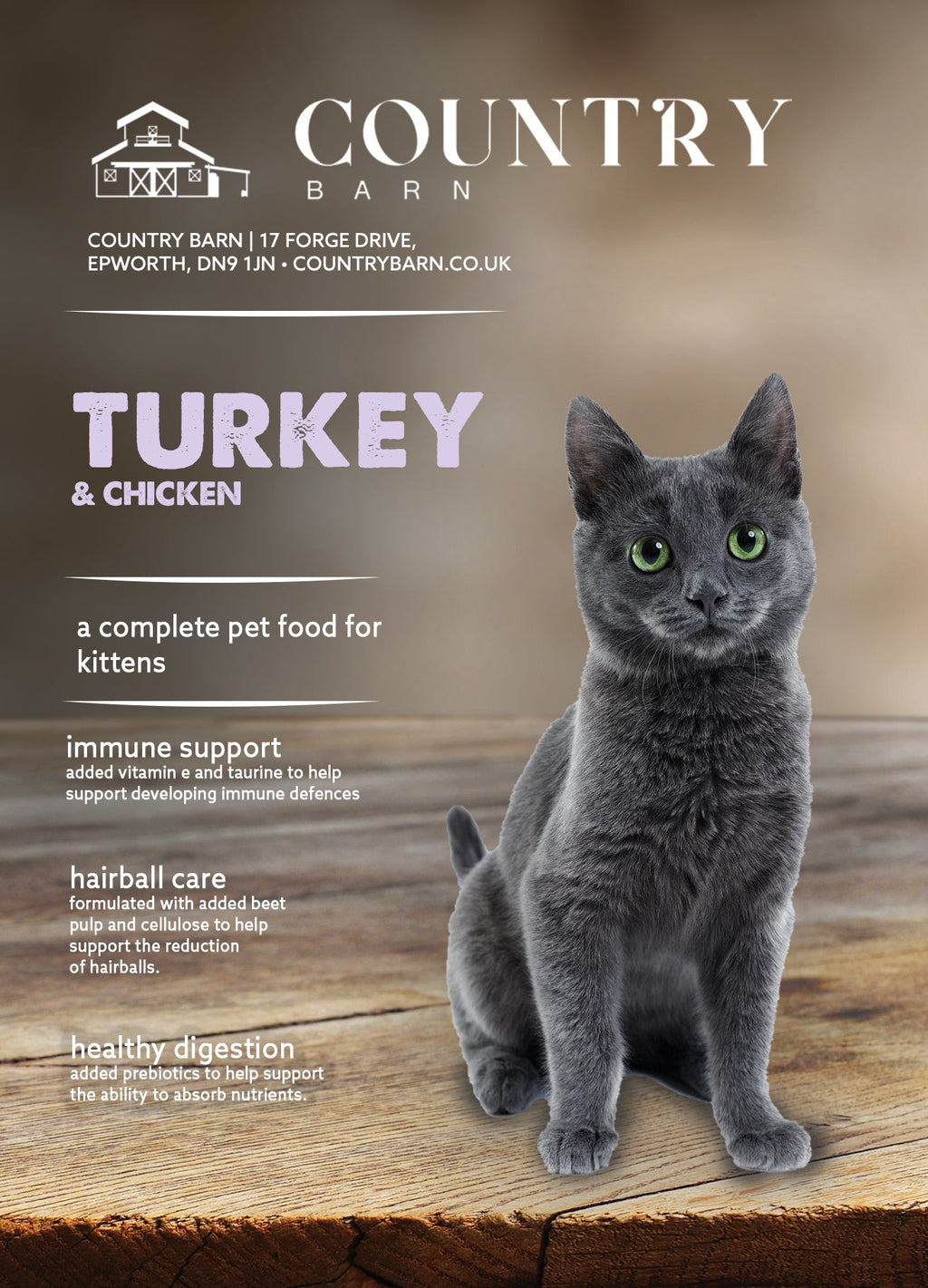 Premium+ Turkey & Chicken Grain-Free Kitten Food | 5kg