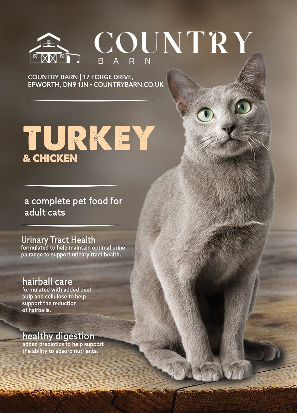 Turkey & Chicken Premium+ Grain-Free Cat Food | 5kg