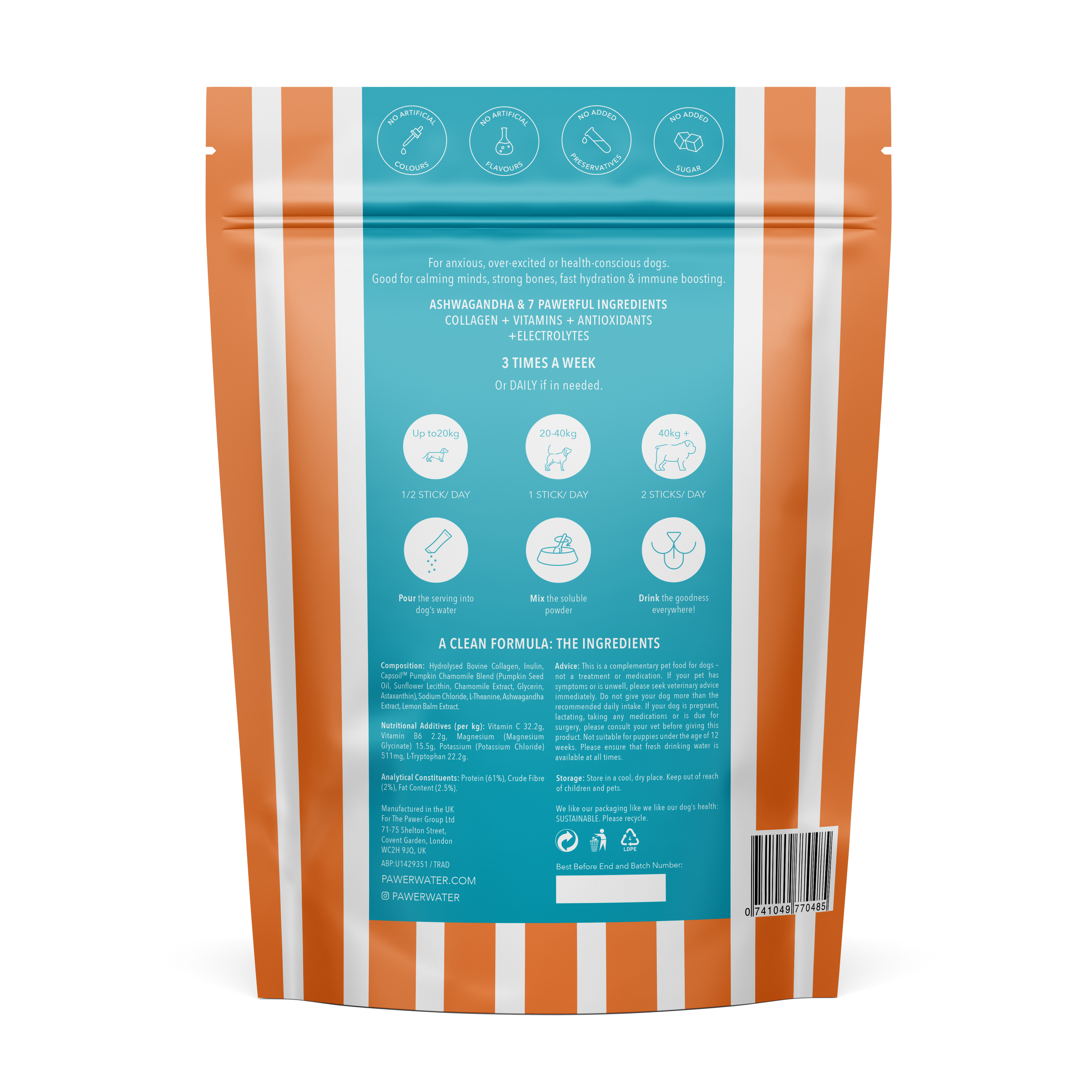 Pawer Water Calming (5 Sticks Pouch)