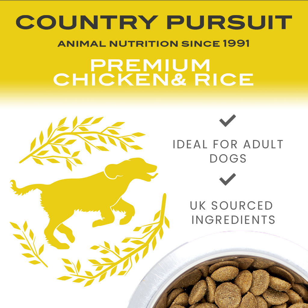 Country Pursuit Premium Chicken & Rice Adult Dry Dog Food - 3kg