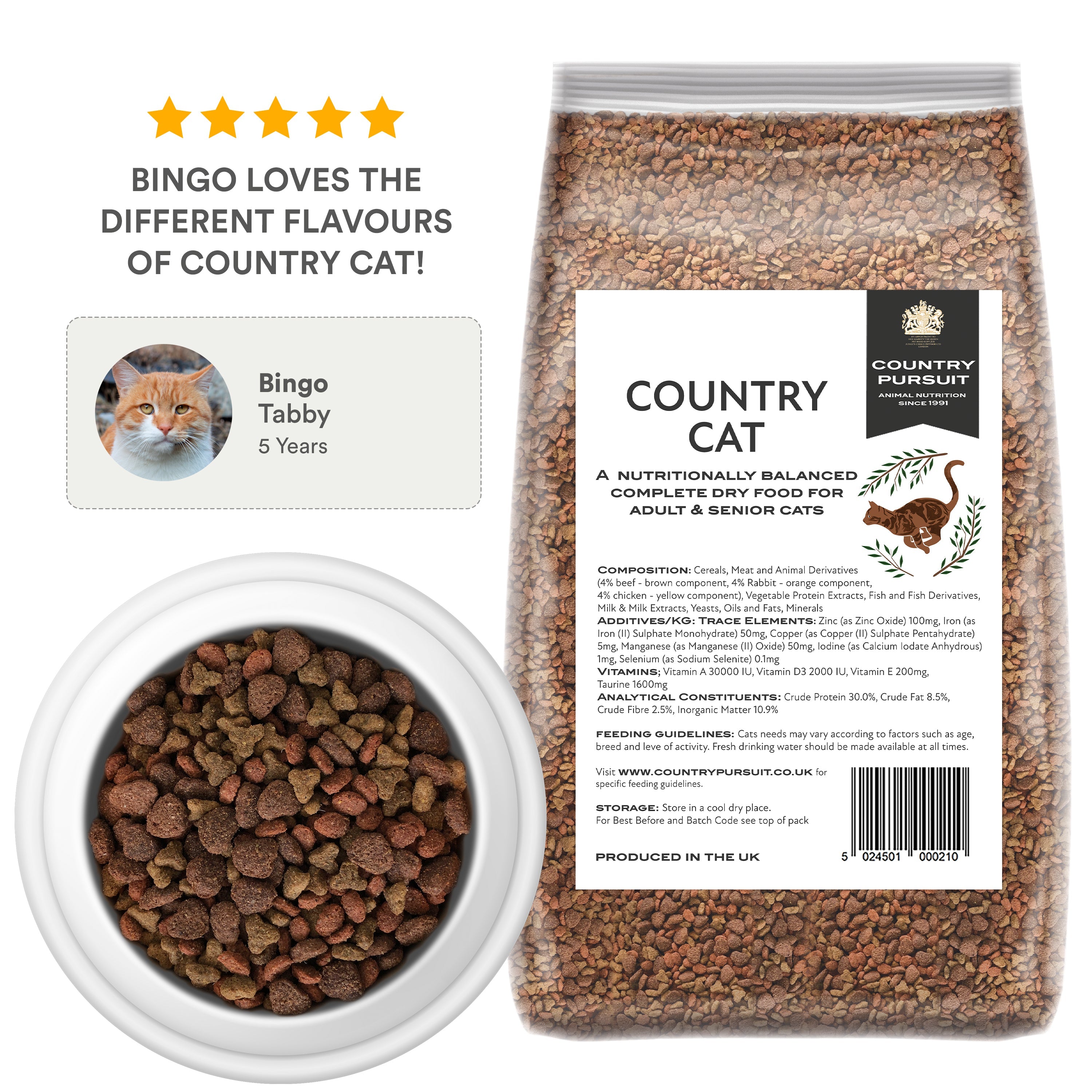 Country Cat Dry Food - 2.5kg