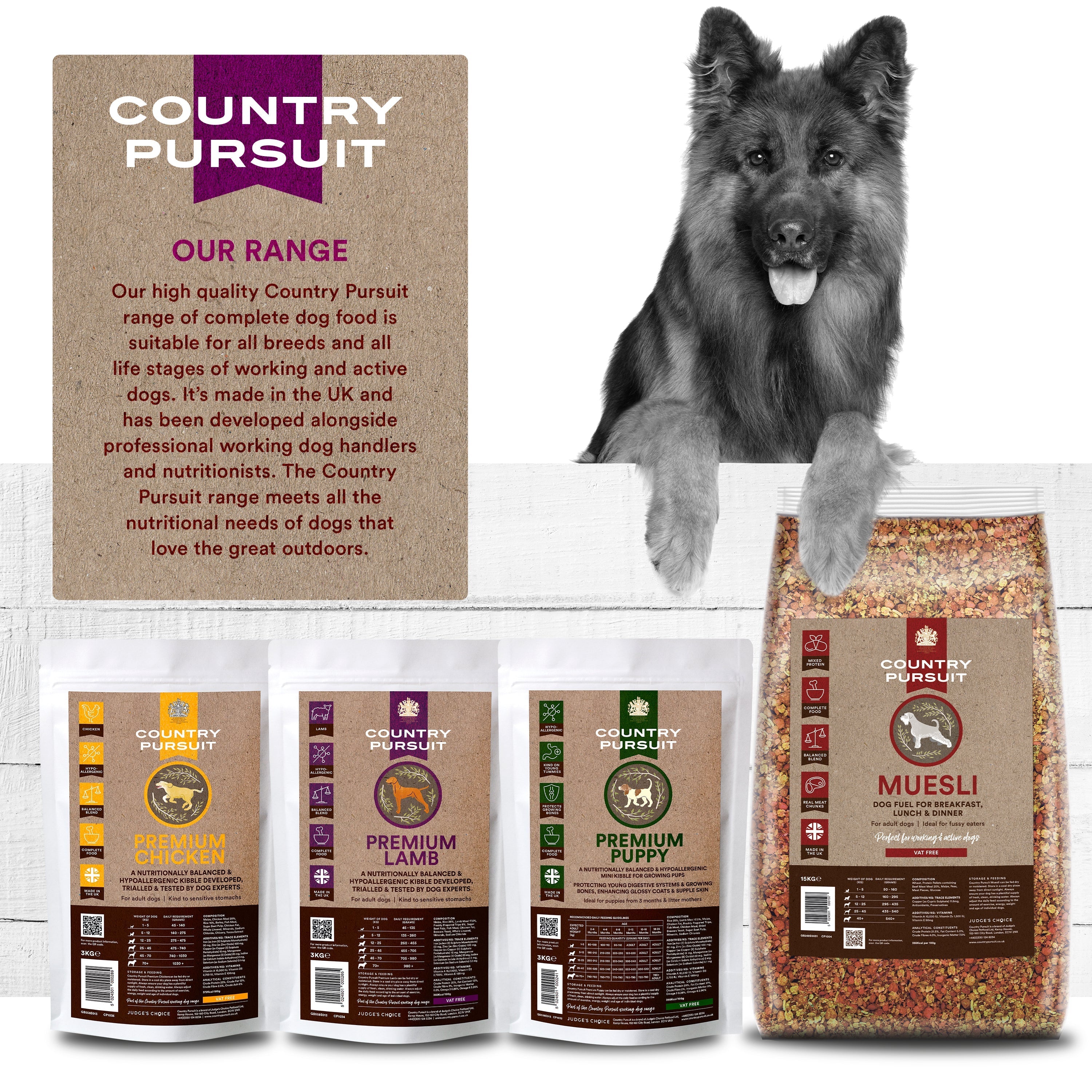 Country Pursuit Lamb, Rice & Tripe 3kg - Premium Range
