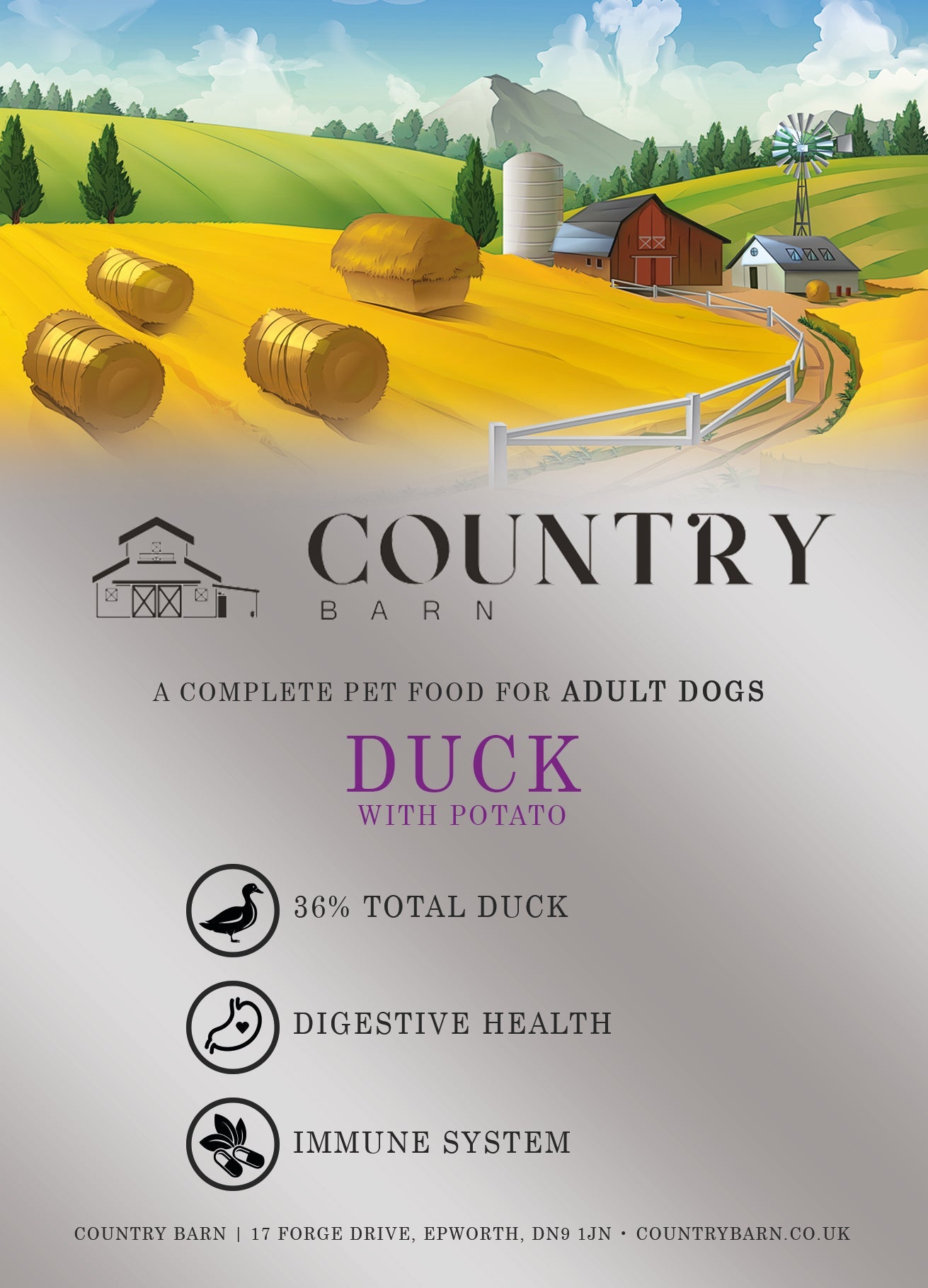 Super Premium Hypoallergenic Duck & Potato Dry Dog Food | Adult Dogs
