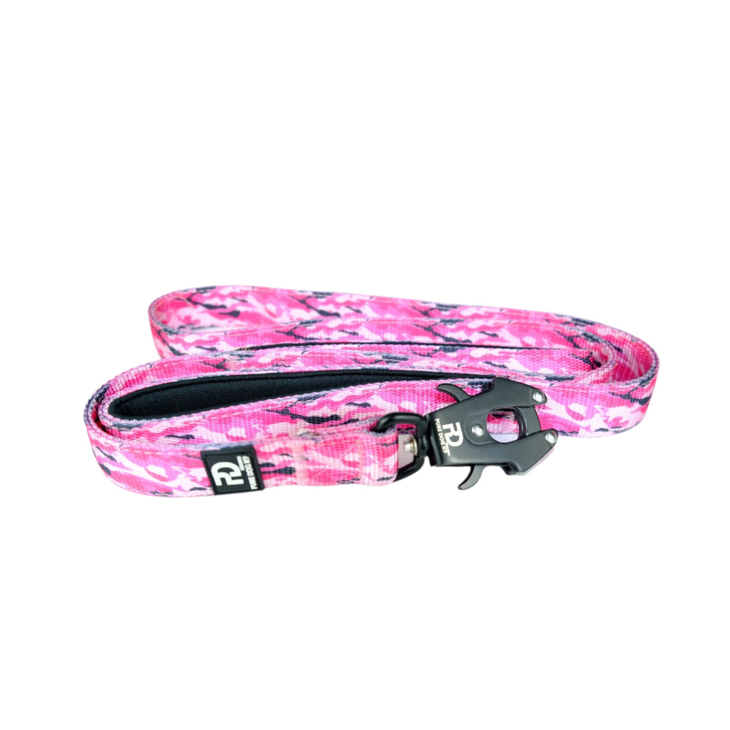 Pure Dog K9 Sport Dog Lead | Pink Camo | 150cm