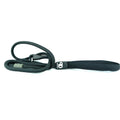 Nylon slip lead with rubber stopper, dark color, loop and handle section