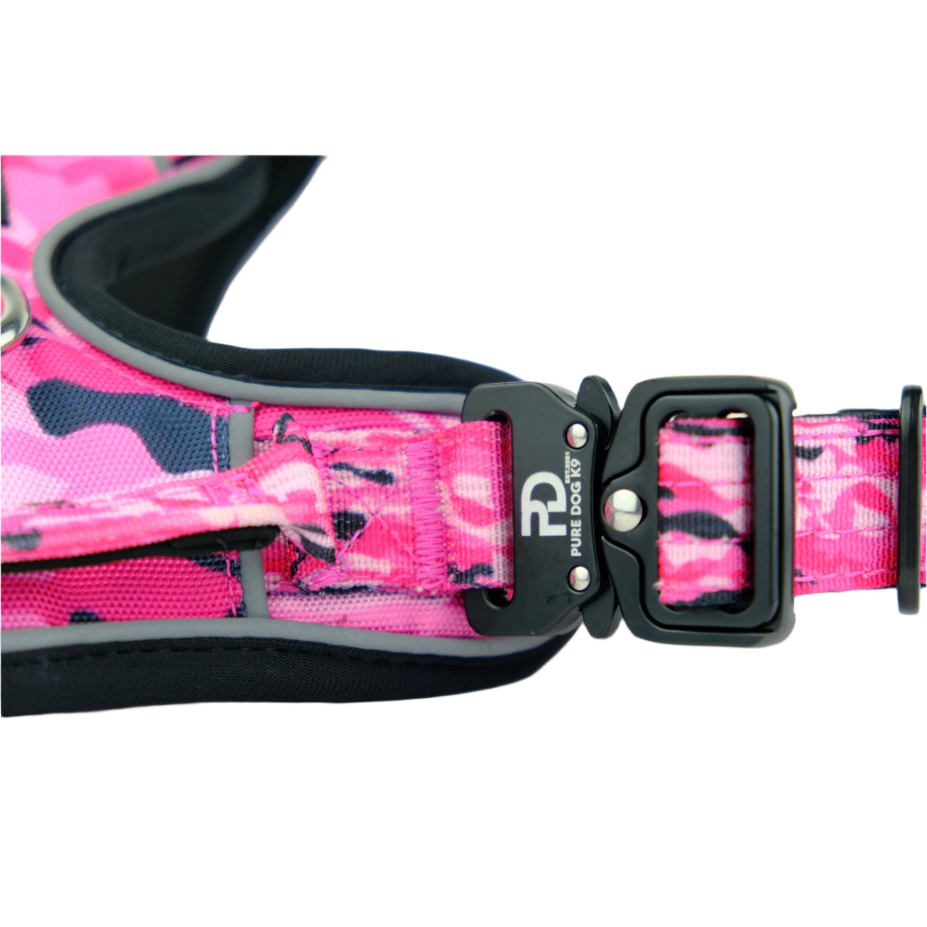 Pure Dog K9 Comfort Dog Harness | Pink Camo