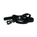 Black sport dog lead with padded handle and quick-release clip