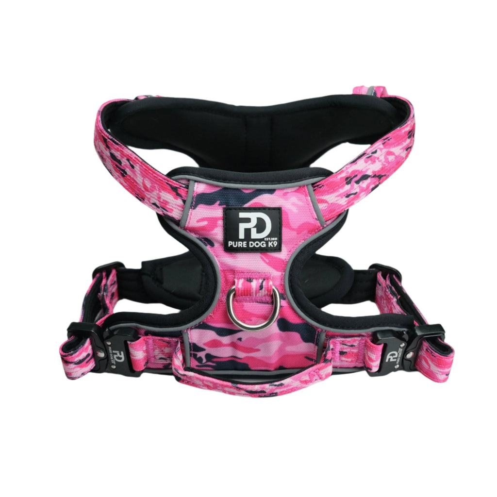 Pure Dog K9 Comfort Dog Harness | Pink Camo