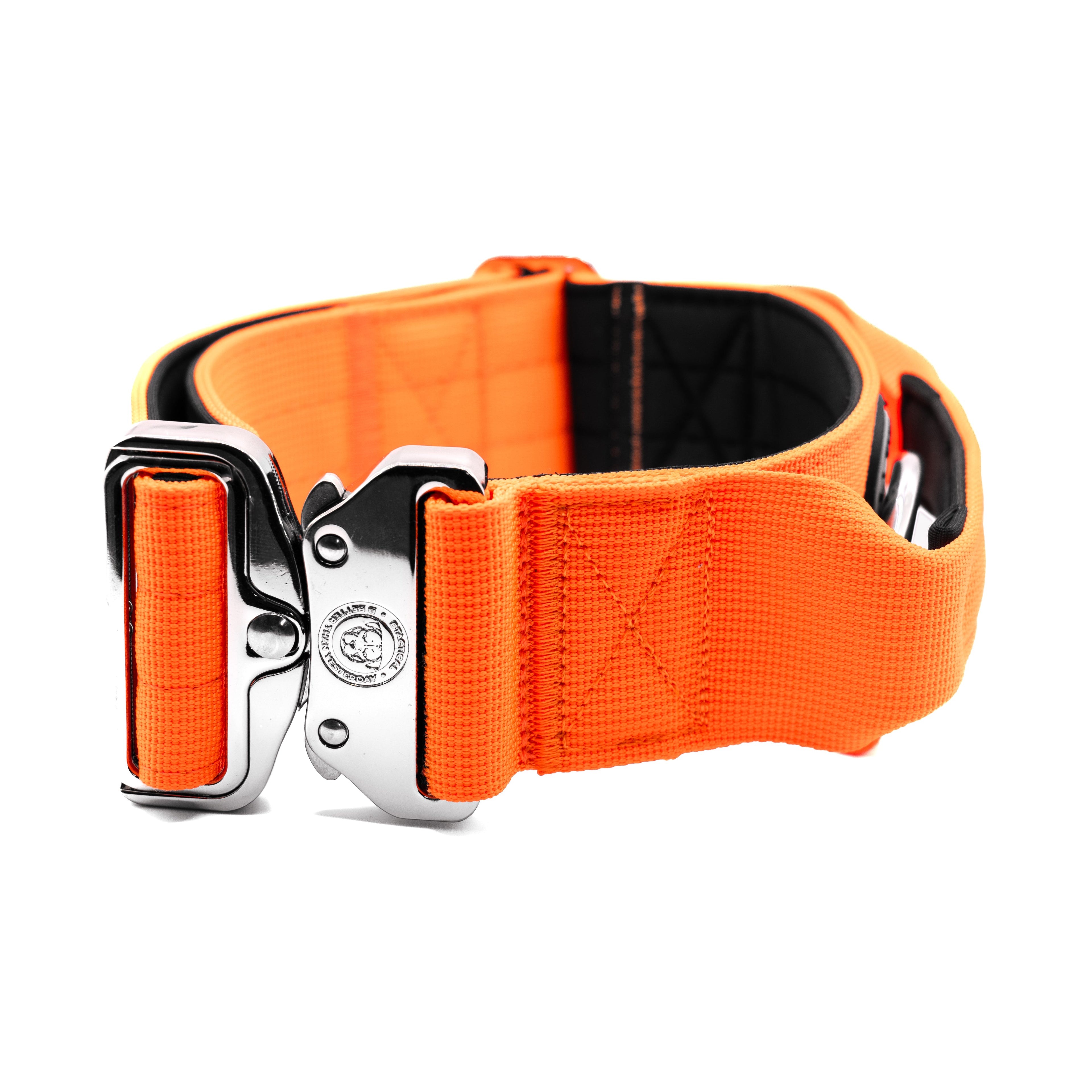 BTactical™ 5cm Tactical Dog Collar with Handle | Citrus Orange